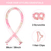 HUAUOO Heatless Curling Set, Heatless Curls Headband,Satin Heatless Curling Set No Heat for Long Hair, Heatless Curlers to Sleep in with Scrunchies